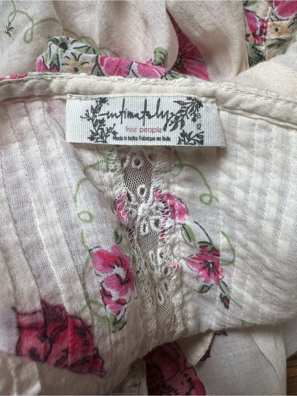 Free People Hey Lover Floral Printed Flowy Top - Picture 4 of 7